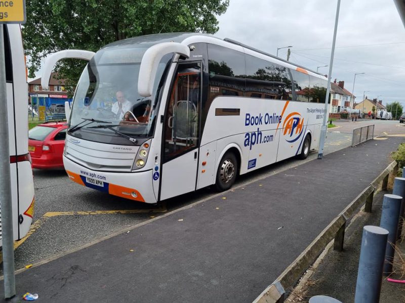 A photograph of a coach.