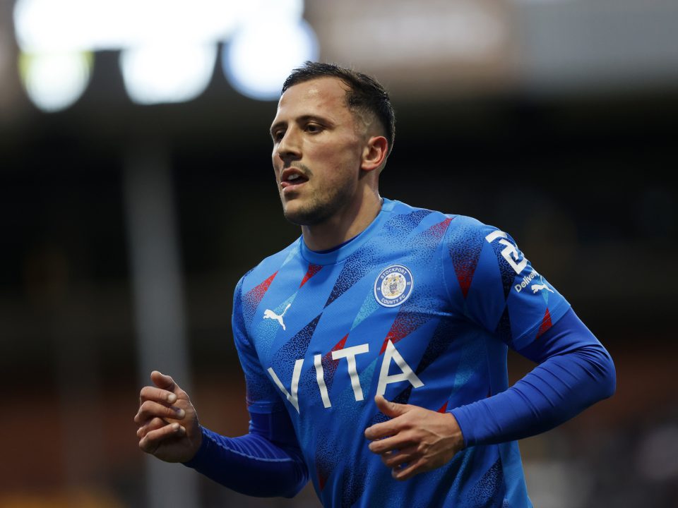 A photograph of ex Stockport County player Antoni Sarcevic.